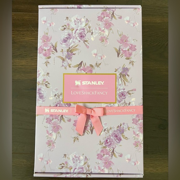 NWT Loveshackfancy Stanley Quencher Tumbler 40 Oz in Happy Thoughts - IN HAND - Picture 2 of 5